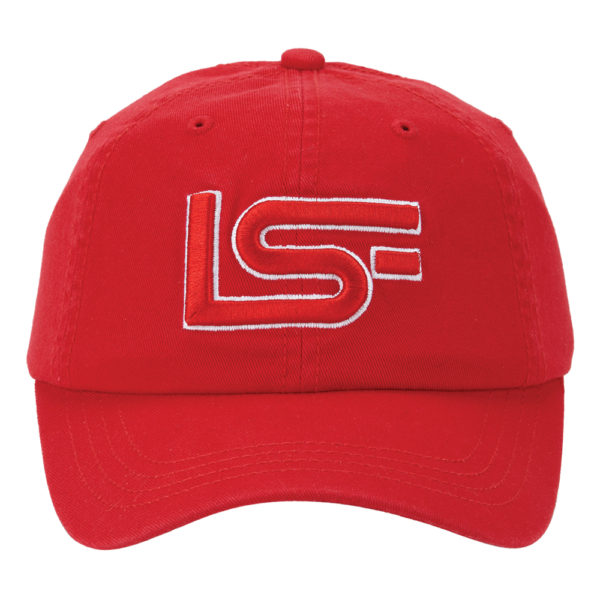 LSF Ladies Adjustable Hat – Red - Front View