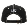 LIVESEMPER FI Adjustable Hat with Contrasting Stitching - Black - Back View