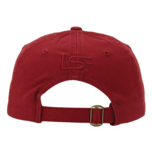 LSF Adjustable Hat – Dark Red - Back View