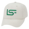 LSF Adjustable Hat – Stone - Green and White