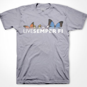 Butterflies T-Shirt - Heather Gray