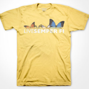 Butterflies T-Shirt - Lemon Zest