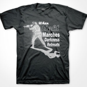 Light Marches-T-Shirts-Black