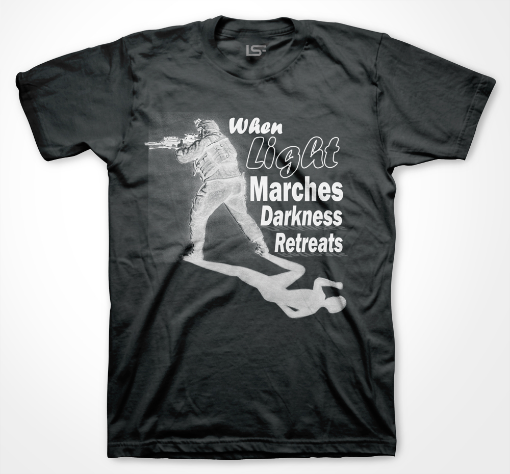 Light Marches-T-Shirts-Black