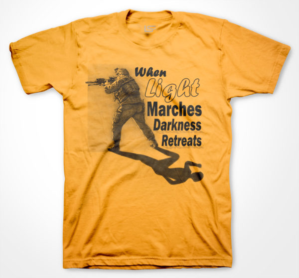 Light Marches-T-Shirts-Gold