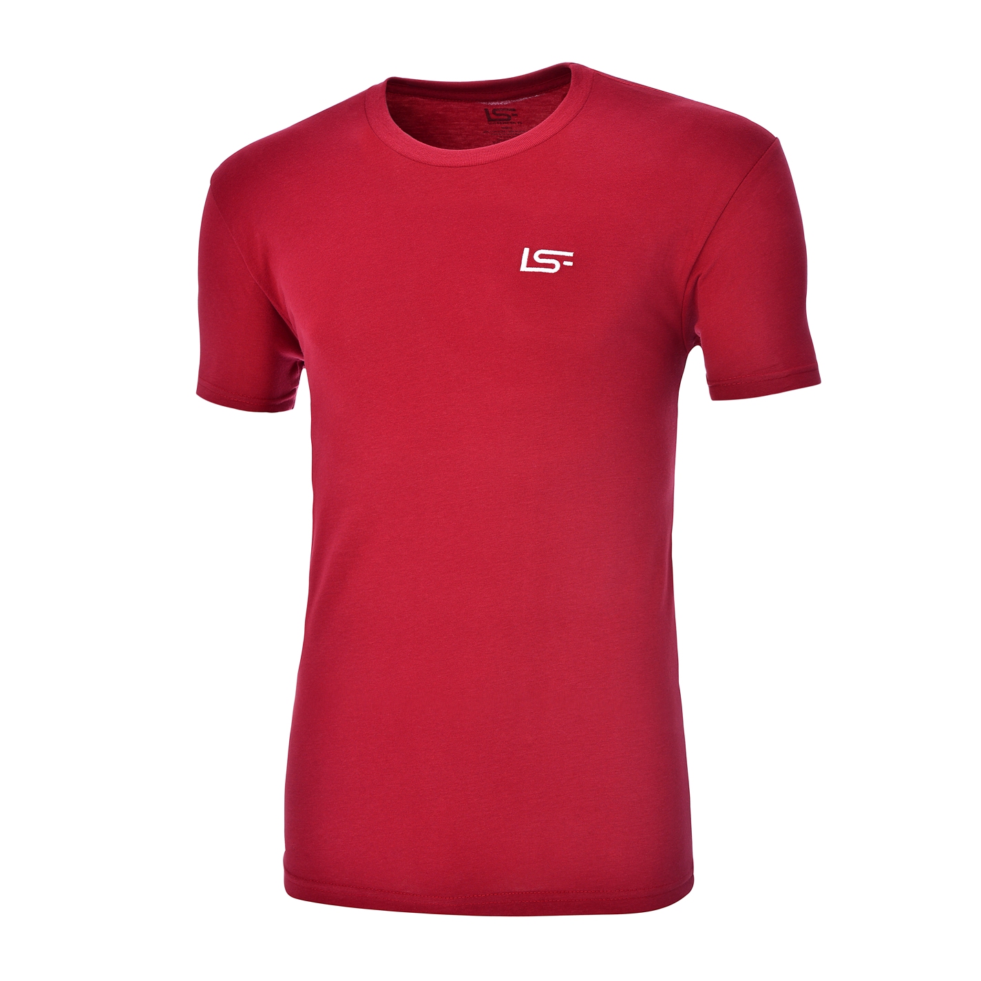 LSF Logo Fitted Tee - Cardinal Red - LIVESEMPER FI