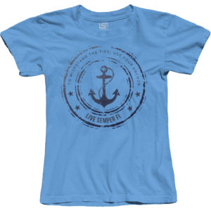 Anchor- T- Shirt- Light Blue