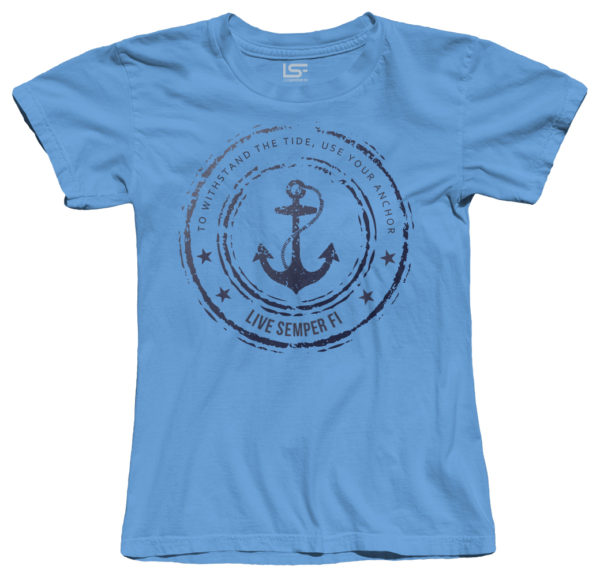 Anchor- T- Shirt- Light Blue