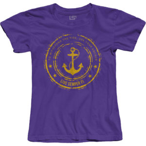 Anchor- T- Shirt- Purple