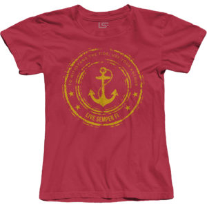 Anchor- T- Shirt- Red