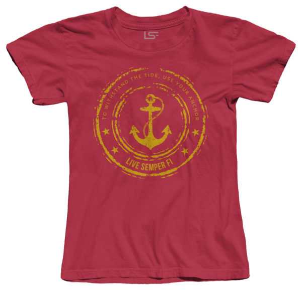 Anchor- T- Shirt- Red