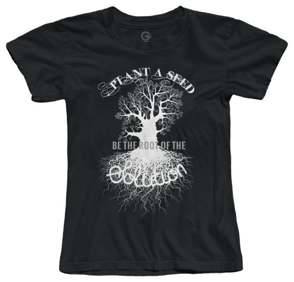 Plant A Seed Be the Root of the Solution- T-Shirts-Black