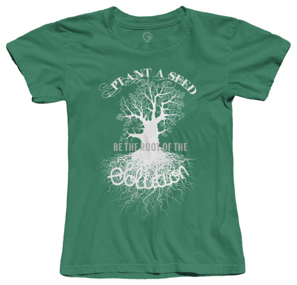 Plant A Seed Be the Root of the Solution- T-Shirts-Kelly Green