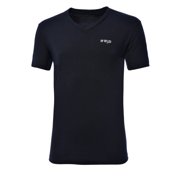 WWjD V-Neck Black